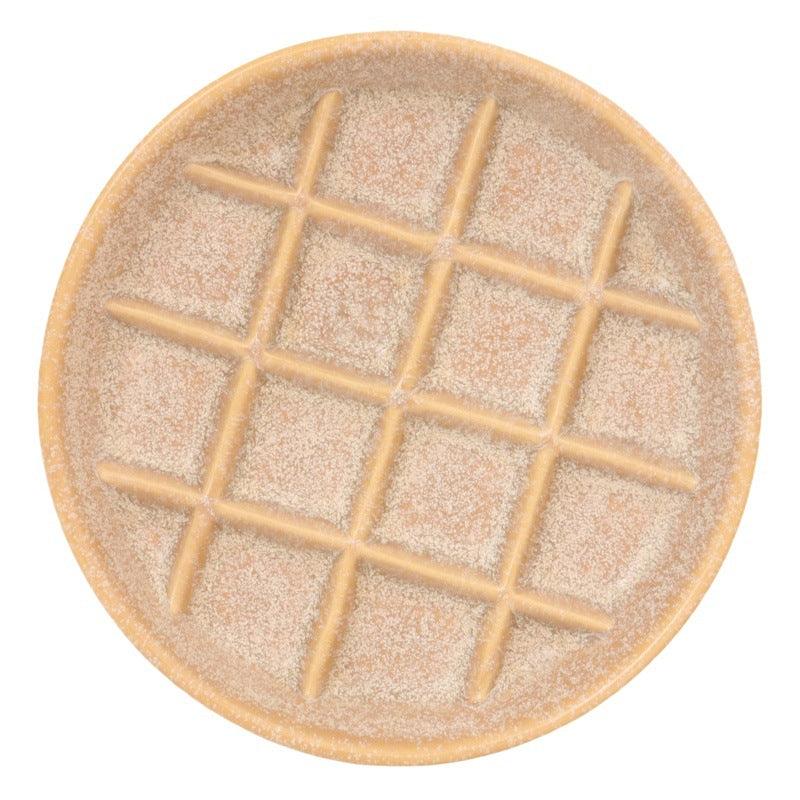 Ceramic slow food bowl slow food plate cat bowl kitten grid bowl slow eating pet bowl cat and dog anti-choke cat food bowl - NoKa&AuroraStone