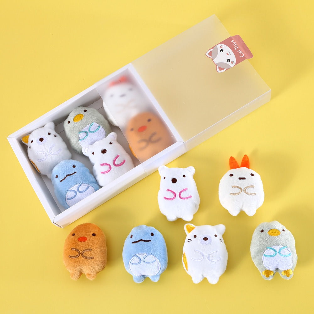 6-Pack Catnip Toys for Cats – Soft Plush Chew Toys for Biting, Kicking, and Interactive Play