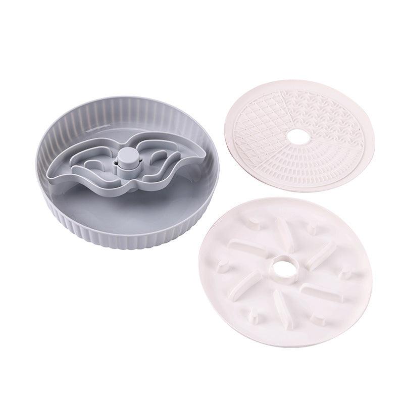 Pet slow food bowl two-in-one Suitable for cats and small dogs, designed for intelligence development and preventing vomiting. - NoKa&AuroraStone