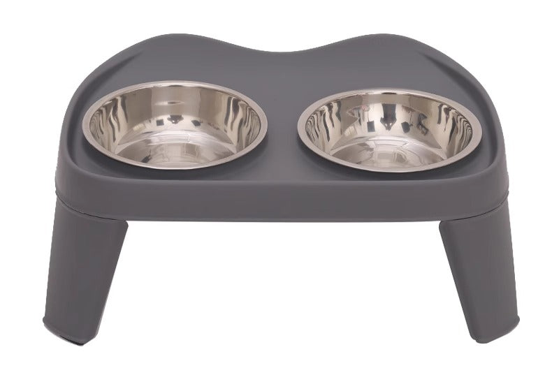 XL Raised Stainless Steel Dog Bowl Set