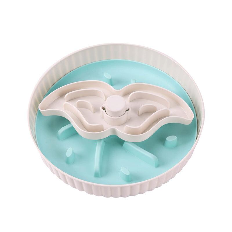 Pet slow food bowl two-in-one Suitable for cats and small dogs, designed for intelligence development and preventing vomiting. - NoKa&AuroraStone