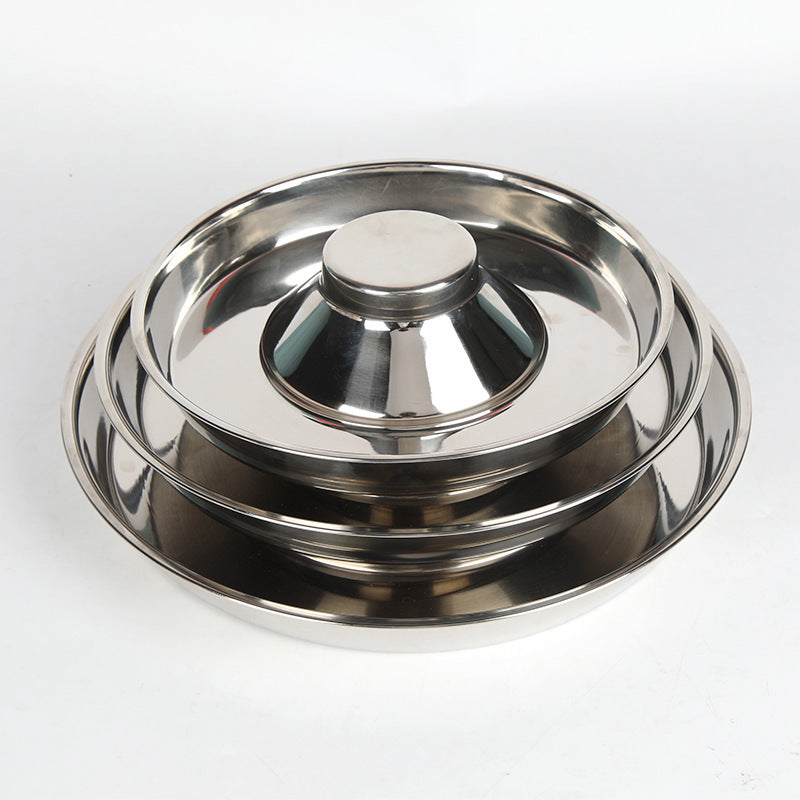 Pet stainless steel slow feeding bowl