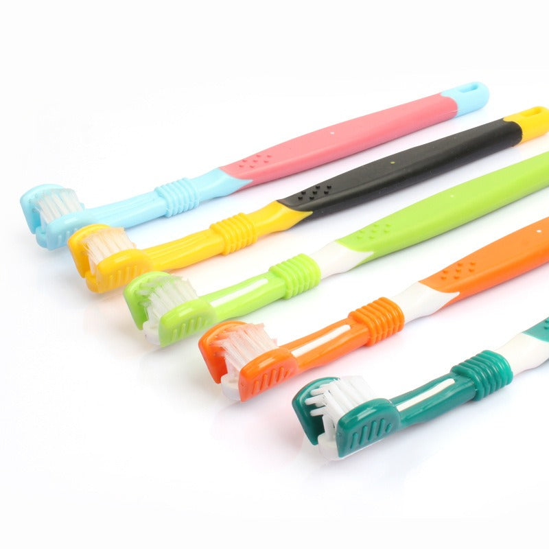 5pcs 360° Pet Toothbrush – Finger Toothbrush for Dogs and Cats, Soft Bristles, Easy Dental Cleaning