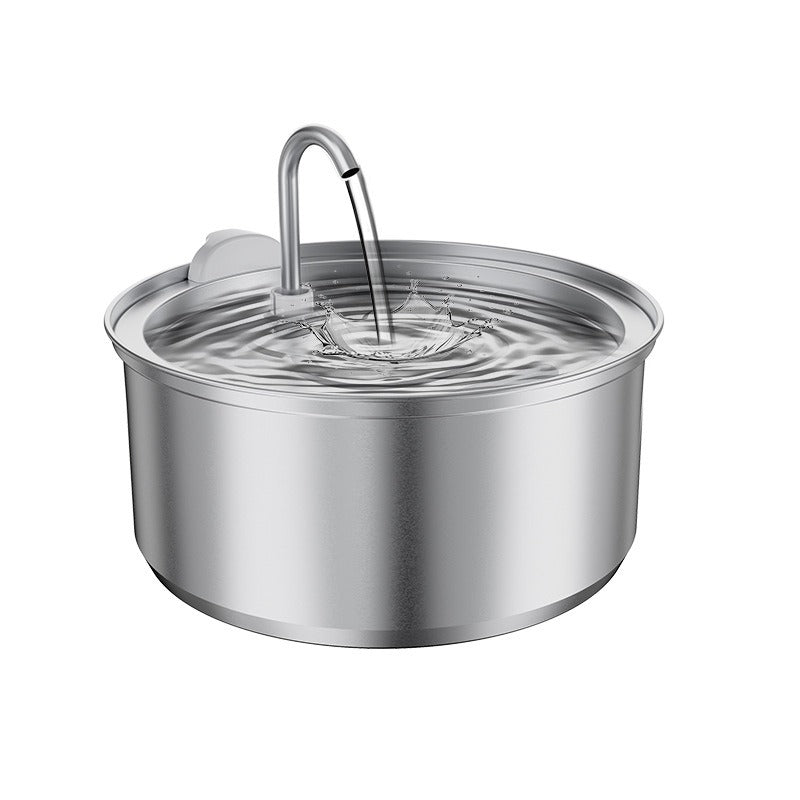 Large Capacity Stainless Steel Pet Water Fountain with Dual Outlets  3L 4L 8L