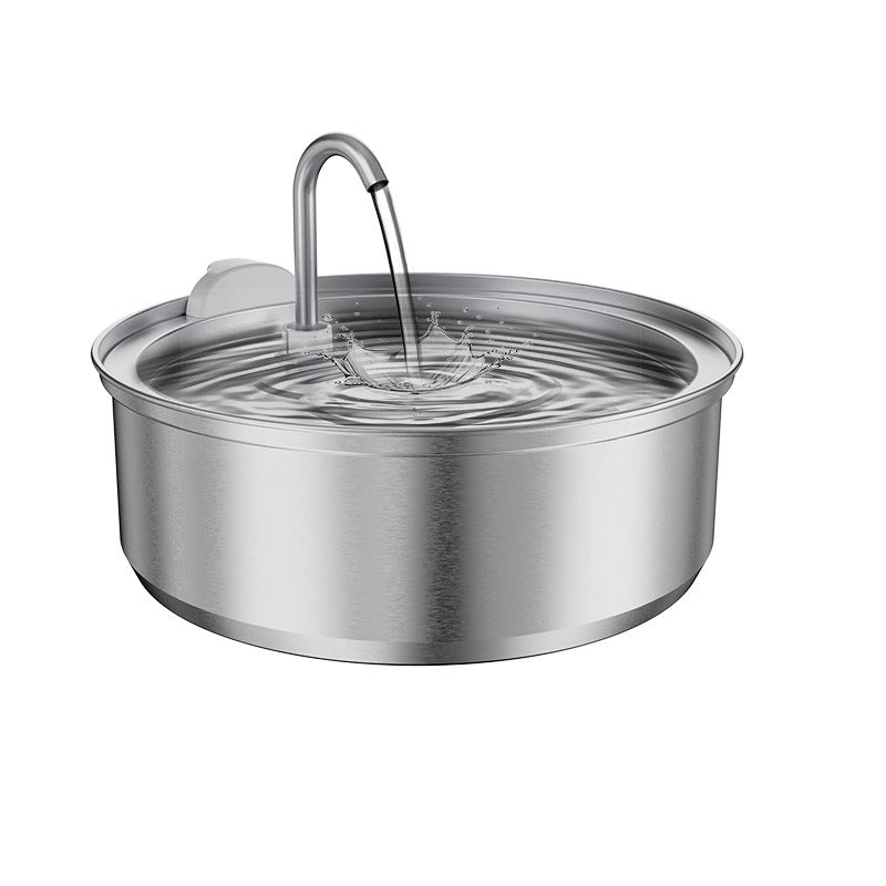 Large Capacity Stainless Steel Pet Water Fountain with Dual Outlets  3L 4L 8L