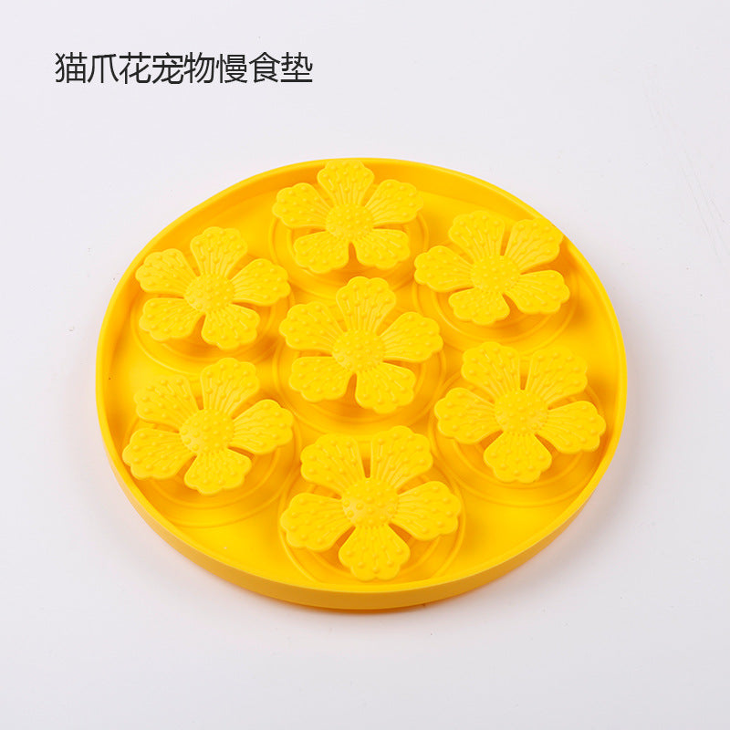 Pet Licking Pad Slow Food Pad Dog Food Gare Sucker Silicone Licking Pad Pet Products Anti-choking Slow Food Bowl Dog Licking Pad