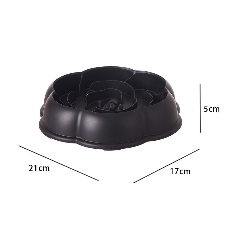 Flower Maze Slow Feeder Bowl – Anti-Choke, Durable PP Dish for Dogs