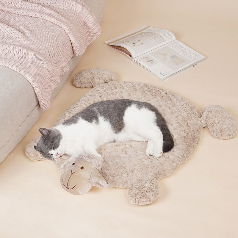 zeze.Calming Sleep Mat for Small Pets& Small Dogs, Anti-Anxiety Bed Pad for Cozy Rest