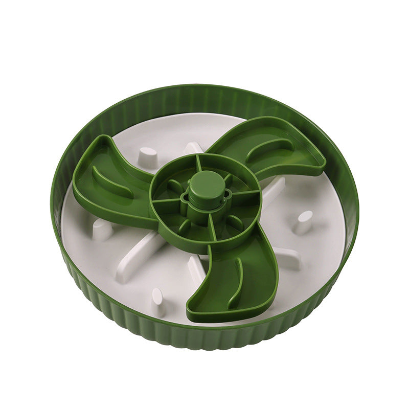 Pet slow food bowl two-in-one Suitable for cats and small dogs, designed for intelligence development and preventing vomiting.