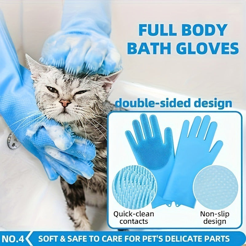 6-Piece Pet Grooming Set – Dog Bath Towel, Hair-Drying Glove & Cleaning Mitts