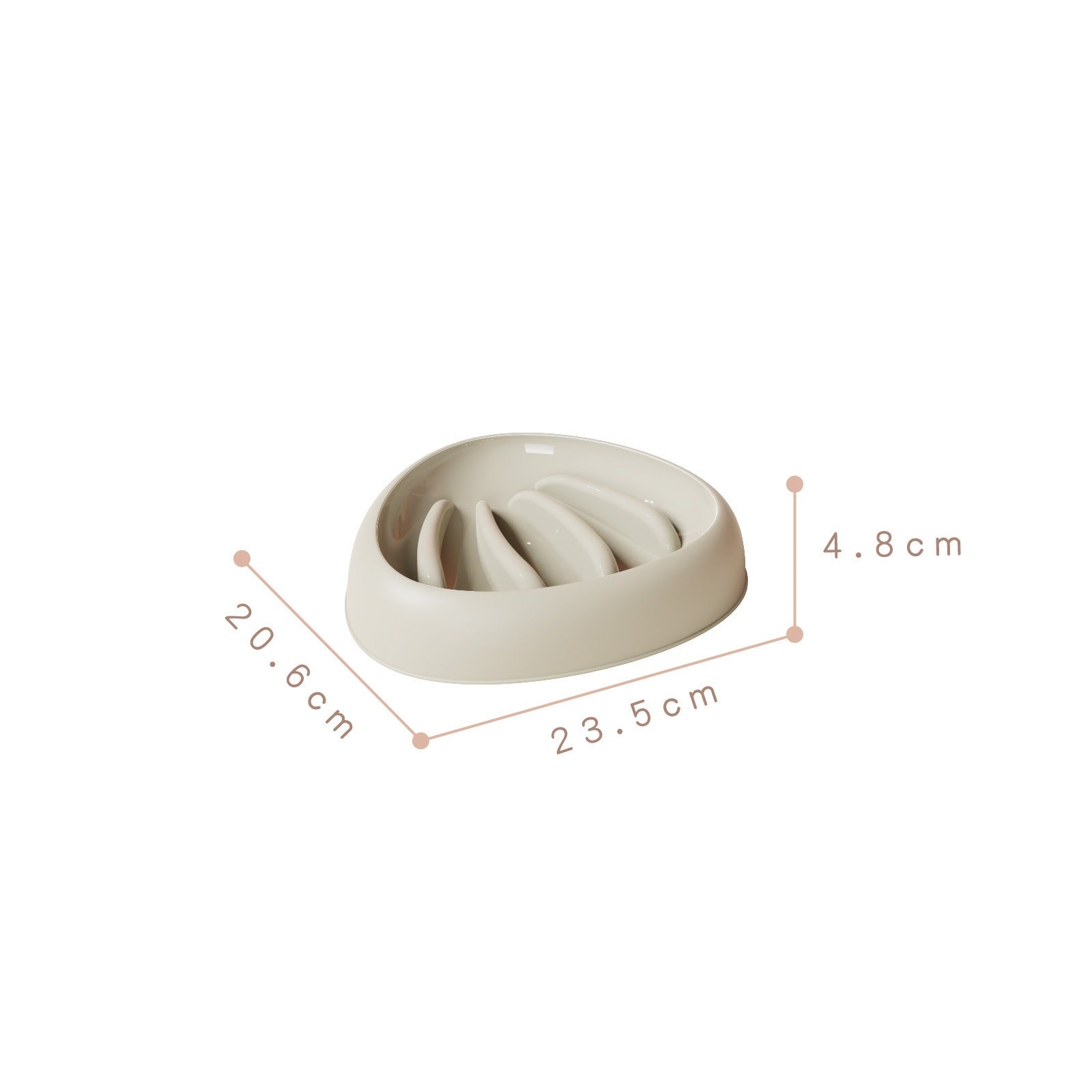 Durable Slow Feeder Bowl for Medium Dogs