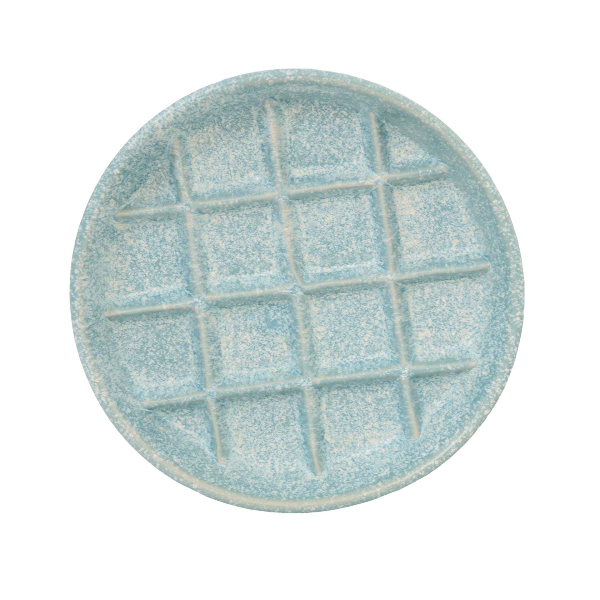 Ceramic slow food bowl slow food plate cat bowl kitten grid bowl slow eating pet bowl cat and dog anti-choke cat food bowl - NoKa&AuroraStone