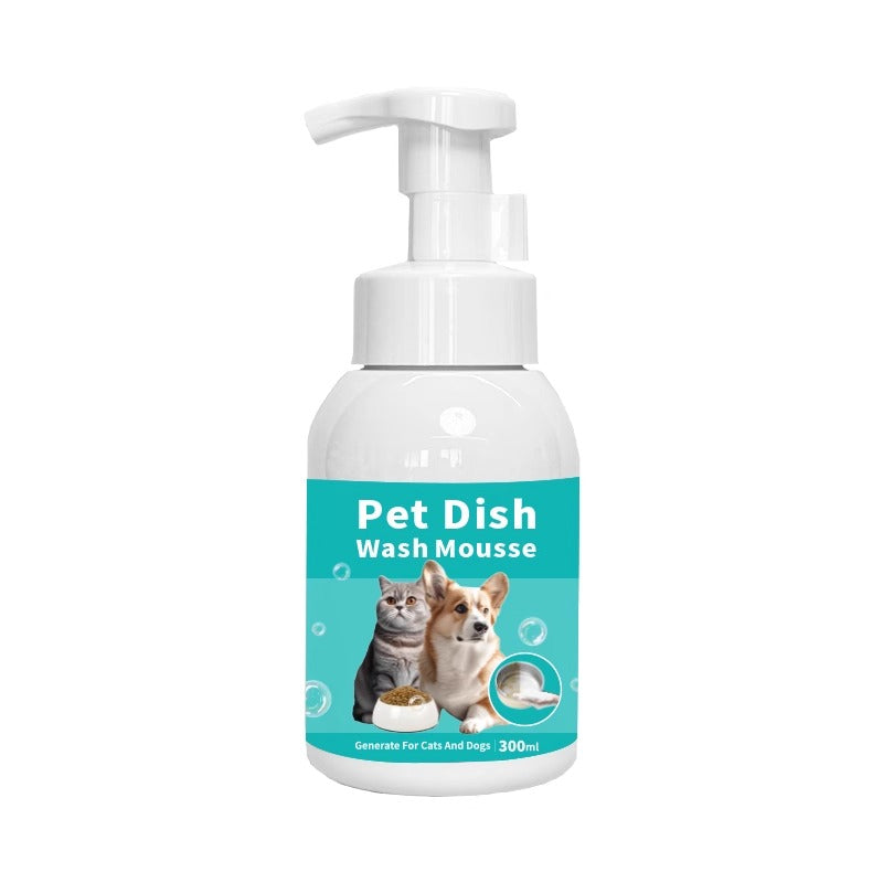Pet Bowl Cleaning Mousse – Gentle, Food-Safe Foam Cleaner for Pet Dishes, Bottles & Feeders