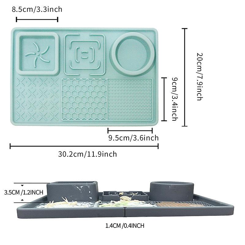 6-in-1 Licking Mat, Slow Feeder Mat - NoKa&AuroraStone