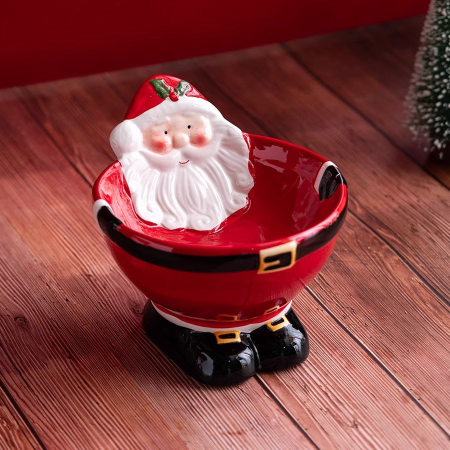 Christmas Ceramic Raised Pet Bowl