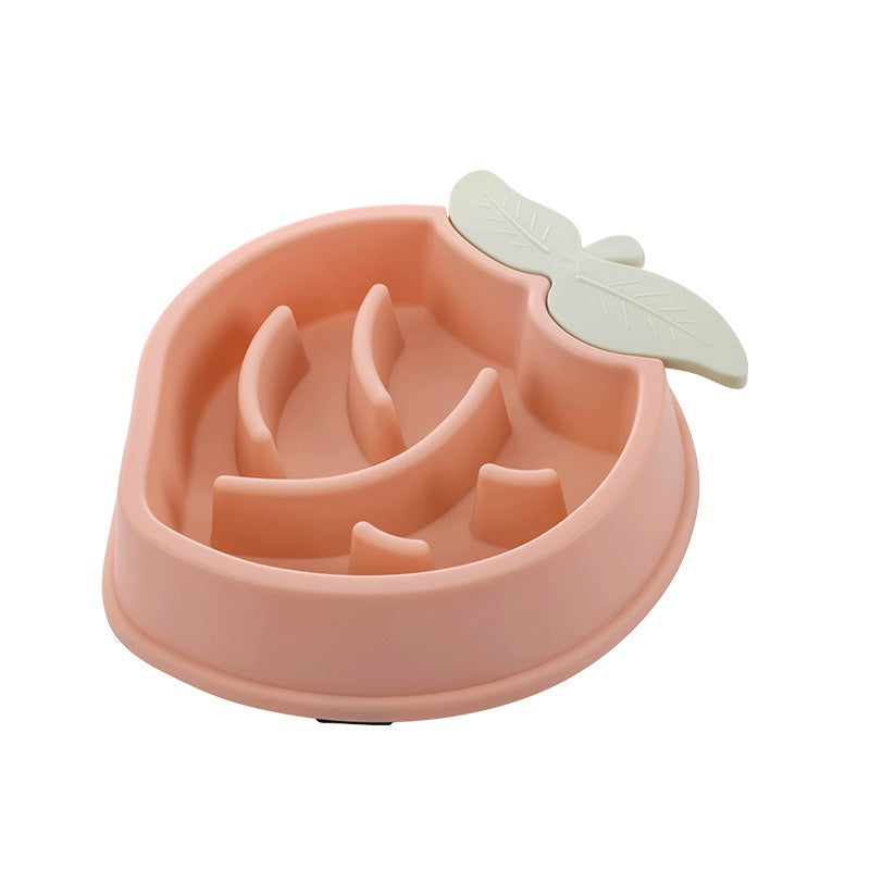 Cute Fruit Design Pet Slow Feeder Bowl – Anti-Gulping & Non-Slip
