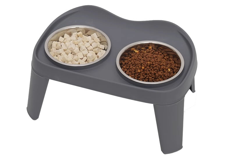 XL Raised Stainless Steel Dog Bowl Set