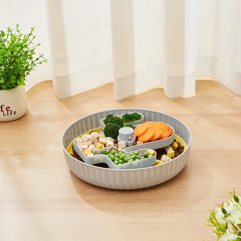 Cat and Dog Sniffing, Two-in-One with Two Forms, Anti-Choking Rotating Fun Slow Feeder Bowl, Pet Food Basin, Anti-Choking Feeding Plate, Licking Pad, Feeder - NoKa&AuroraStone