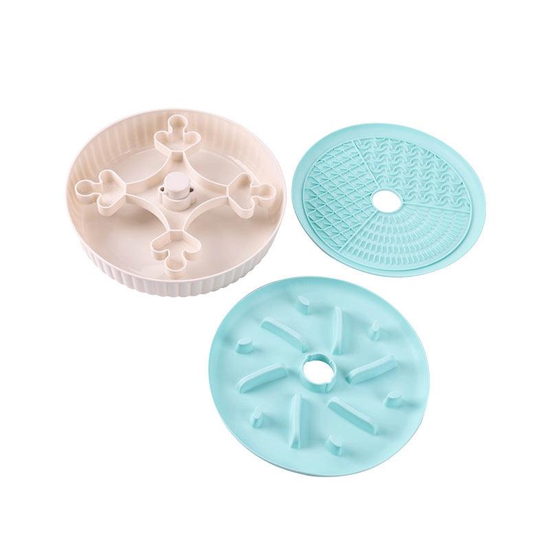 Pet slow food bowl two-in-one Suitable for cats and small dogs, designed for intelligence development and preventing vomiting. - NoKa&AuroraStone