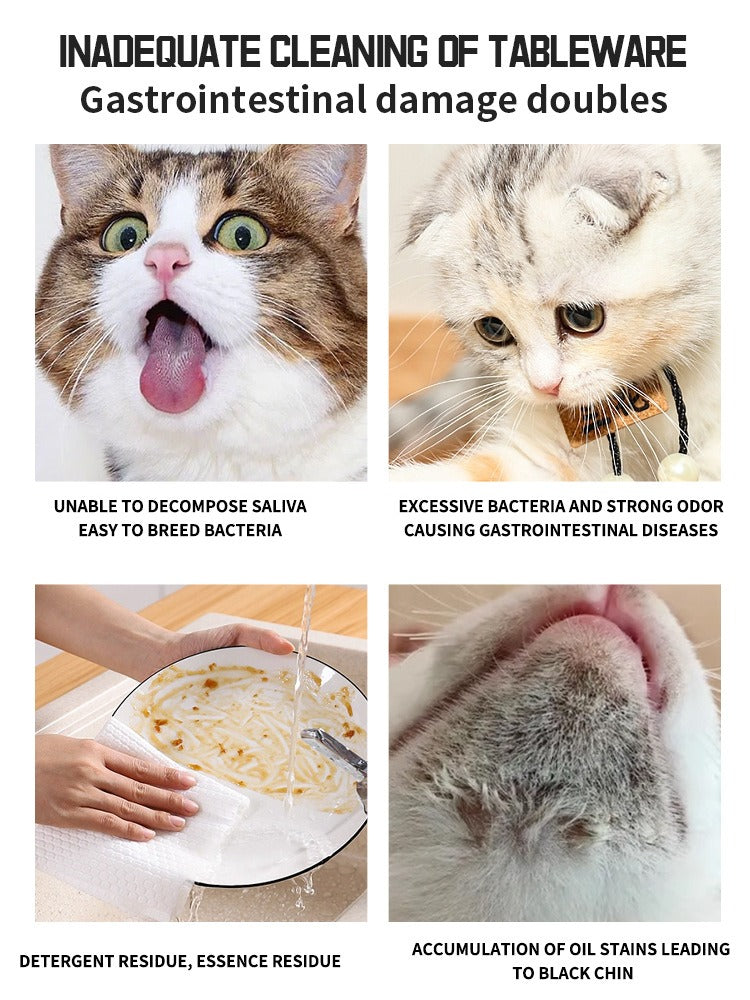 Pet Bowl Cleaning Mousse – Gentle, Food-Safe Foam Cleaner for Pet Dishes, Bottles & Feeders