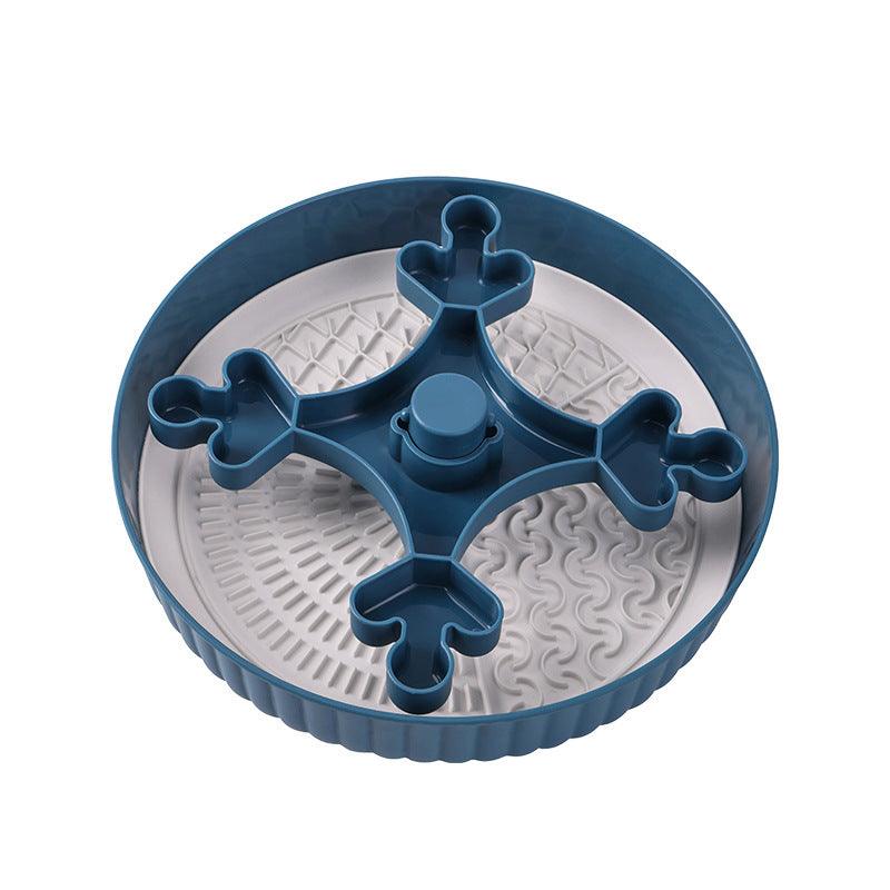 Pet slow food bowl two-in-one Suitable for cats and small dogs, designed for intelligence development and preventing vomiting. - NoKa&AuroraStone