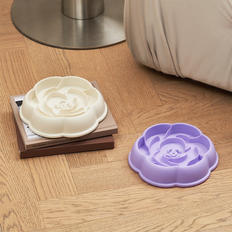 Flower Maze Slow Feeder Bowl – Anti-Choke, Durable PP Dish for Dogs