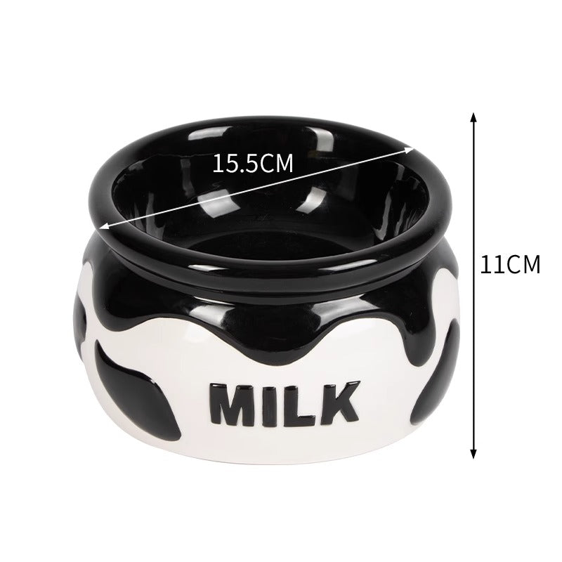 Tilted Ceramic Elevated Cat Bowl