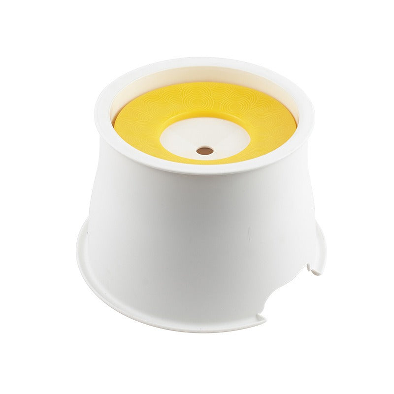 Elevated Floating No‑Wet‑Mouth pet Water Bowl — Anti‑Choking, Neck‑Friendly 1000ml