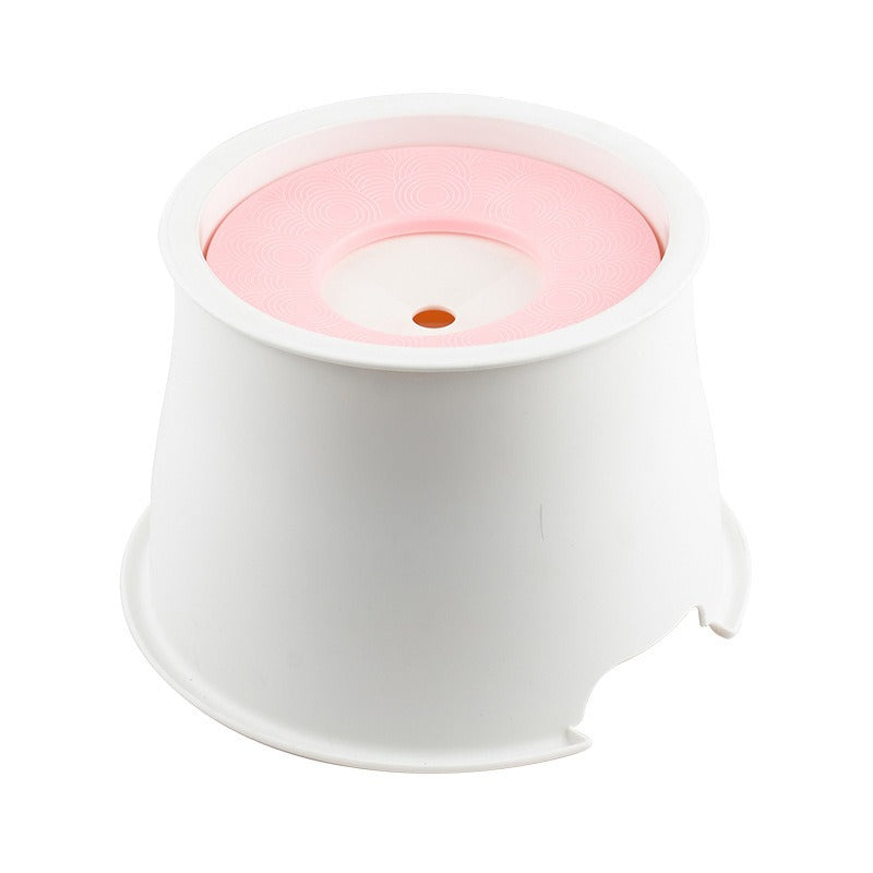 Elevated Floating No‑Wet‑Mouth pet Water Bowl — Anti‑Choking, Neck‑Friendly 1000ml