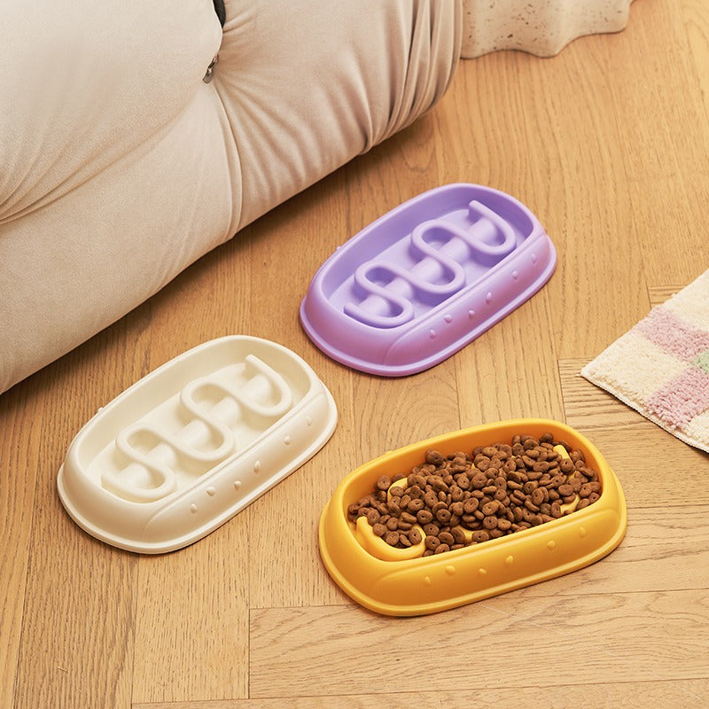 Durable Anti-Slip Slow Feeder Bowl – Anti-Choke Design for Cats & Dogs