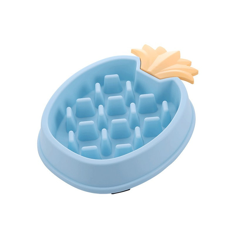 Cute Fruit Design Pet Slow Feeder Bowl – Anti-Gulping & Non-Slip
