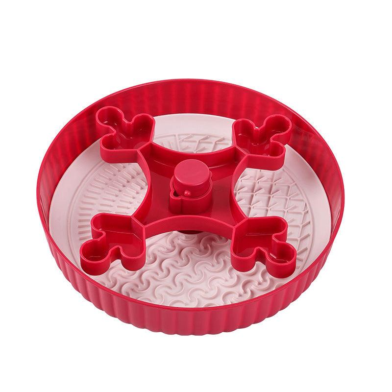 Pet slow food bowl two-in-one Suitable for cats and small dogs, designed for intelligence development and preventing vomiting. - NoKa&AuroraStone