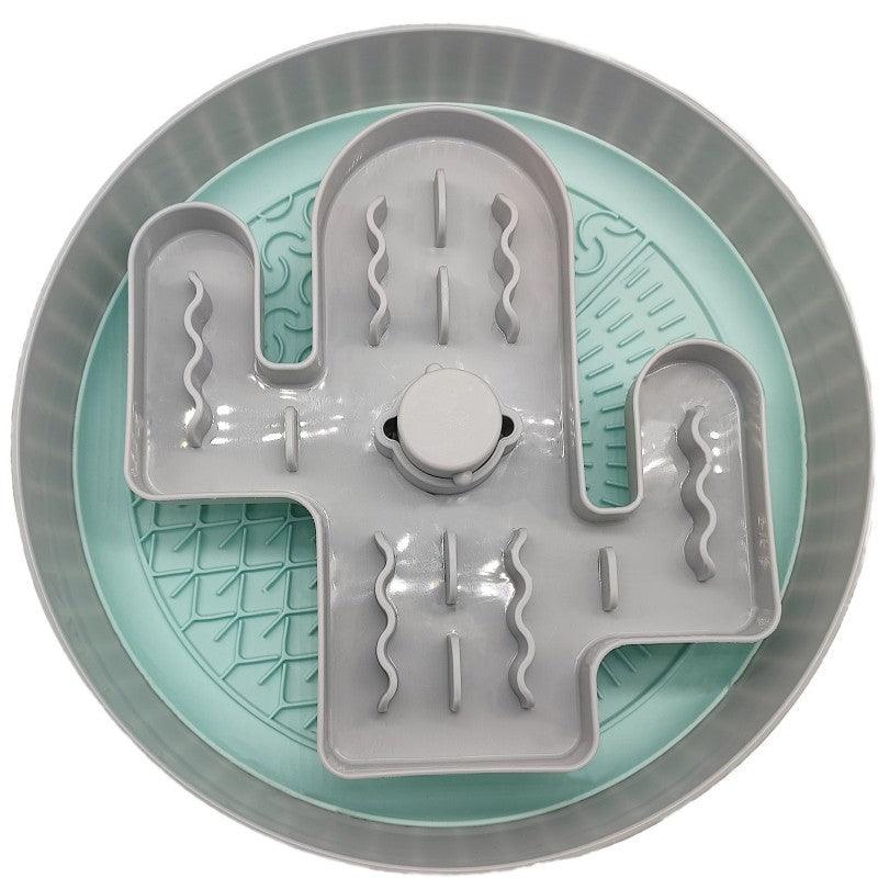 Cat and Dog Sniffing, Two-in-One with Two Forms, Anti-Choking Rotating Fun Slow Feeder Bowl, Pet Food Basin, Anti-Choking Feeding Plate, Licking Pad, Feeder - NoKa&AuroraStone
