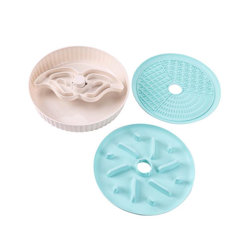 Pet slow food bowl two-in-one Suitable for cats and small dogs, designed for intelligence development and preventing vomiting. - NoKa&AuroraStone