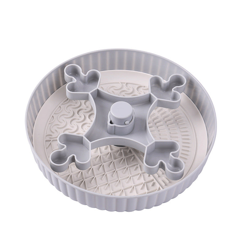 Pet slow food bowl two-in-one Suitable for cats and small dogs, designed for intelligence development and preventing vomiting.