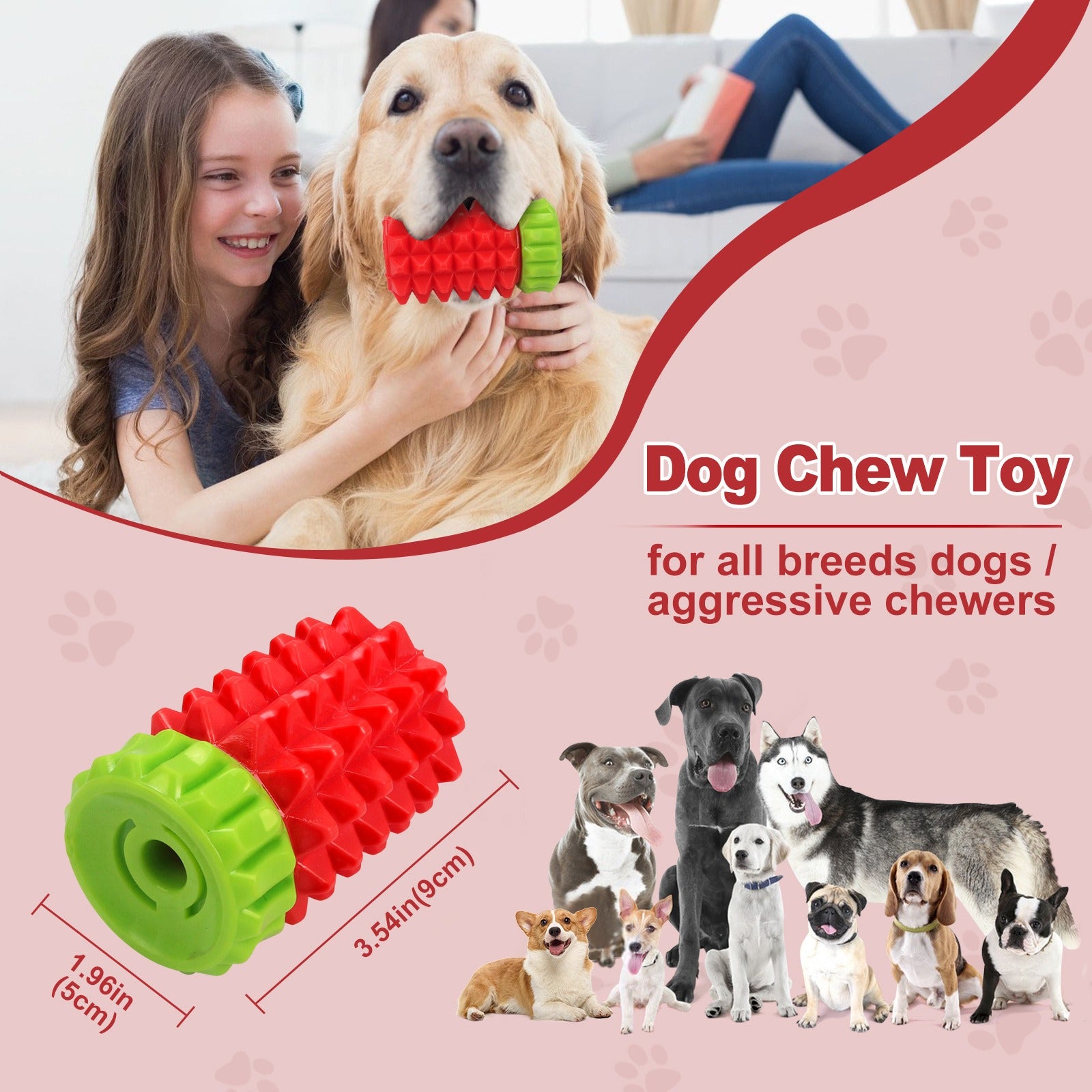 Durable Chew Toy for Pets – Teeth Cleaning and Teething Relief Toy for Dogs