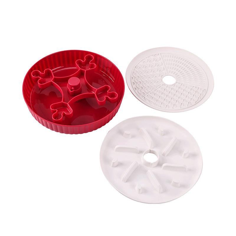 Pet slow food bowl two-in-one Suitable for cats and small dogs, designed for intelligence development and preventing vomiting. - NoKa&AuroraStone