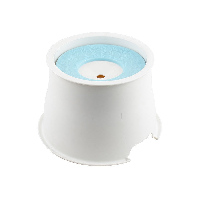 Elevated Floating No‑Wet‑Mouth pet Water Bowl — Anti‑Choking, Neck‑Friendly 1000ml