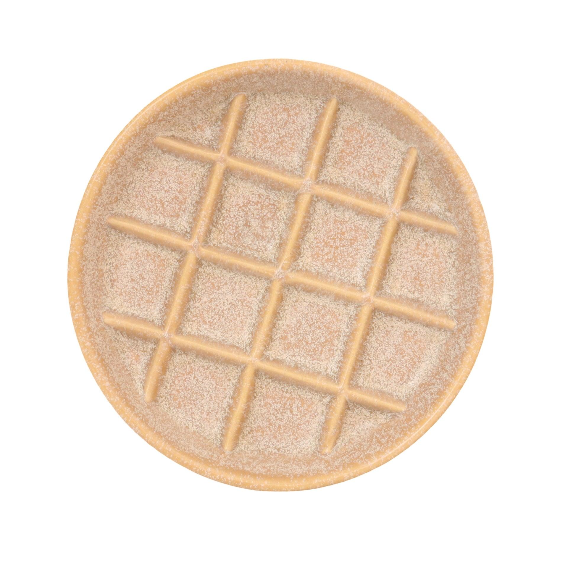 Ceramic slow food bowl slow food plate cat bowl kitten grid bowl slow eating pet bowl cat and dog anti-choke cat food bowl - NoKa&AuroraStone