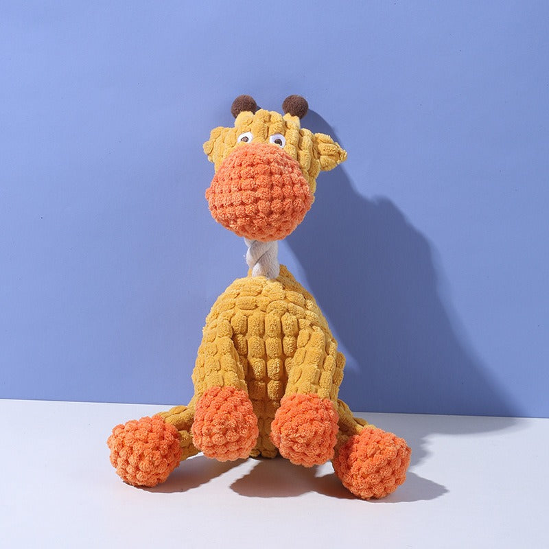 Soft Chew Squeaky Dog Toy – Gentle Teething & Dental Play Toy