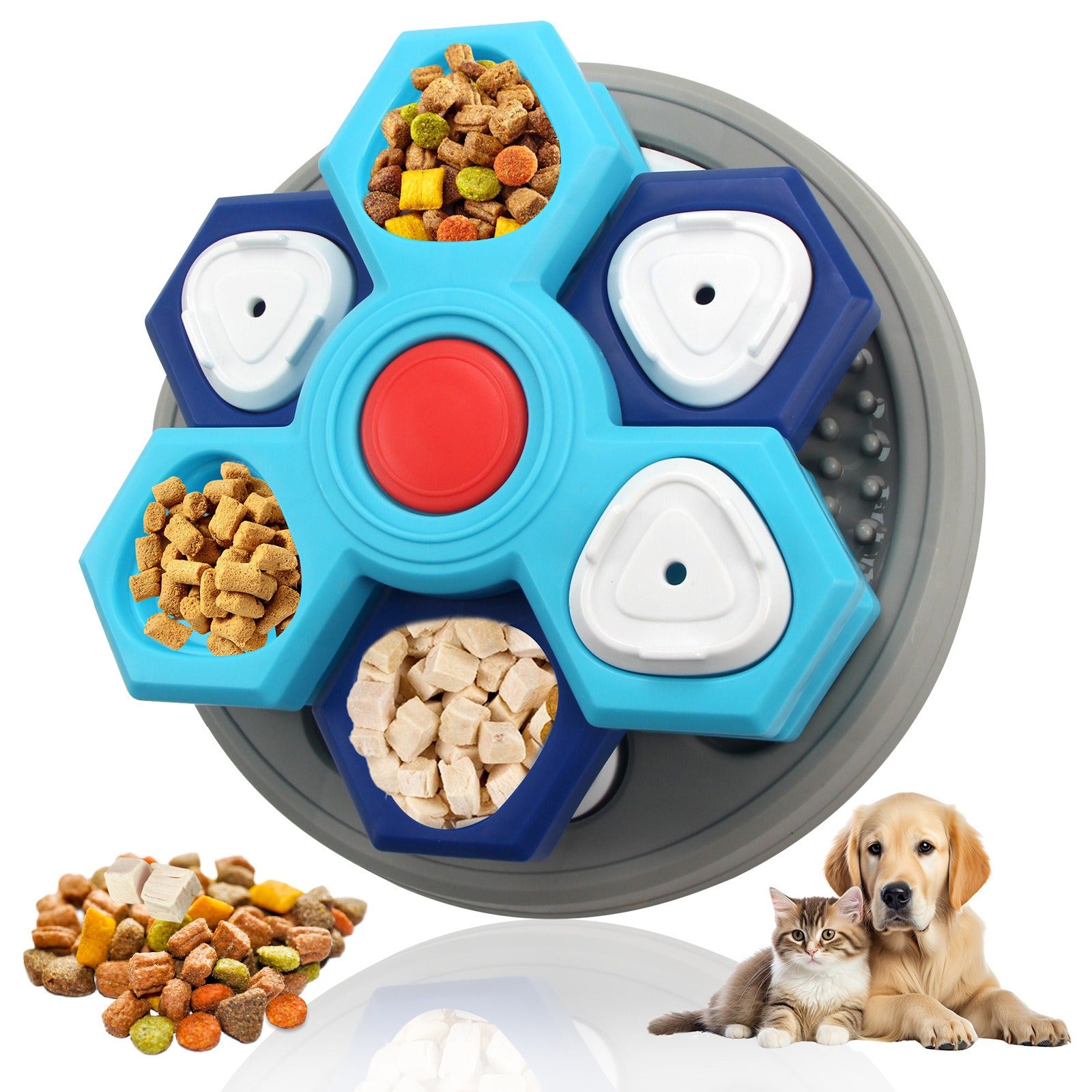 Smart Dog Treat Puzzle Toy – Interactive Food Dispensing Chew Toy for Dogs, IQ Training