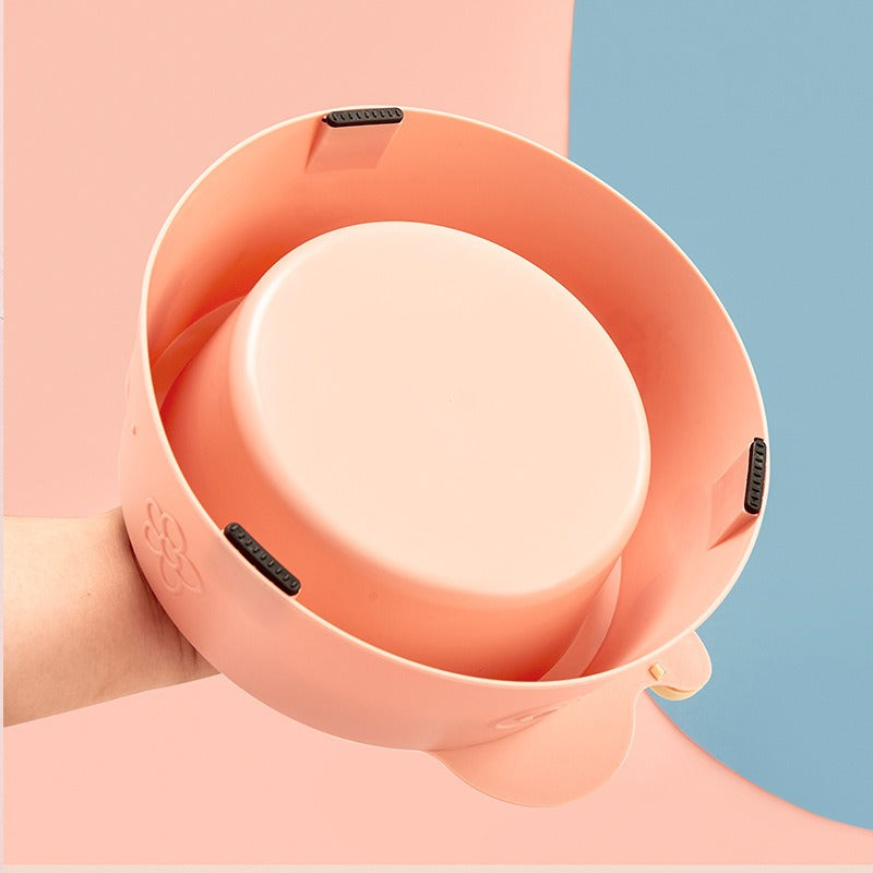 Stainless Steel Raised Pet Bowl – Durable Feeder for Dogs and Cats, Neck-Friendly Design