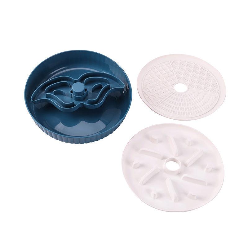 Pet slow food bowl two-in-one Suitable for cats and small dogs, designed for intelligence development and preventing vomiting. - NoKa&AuroraStone