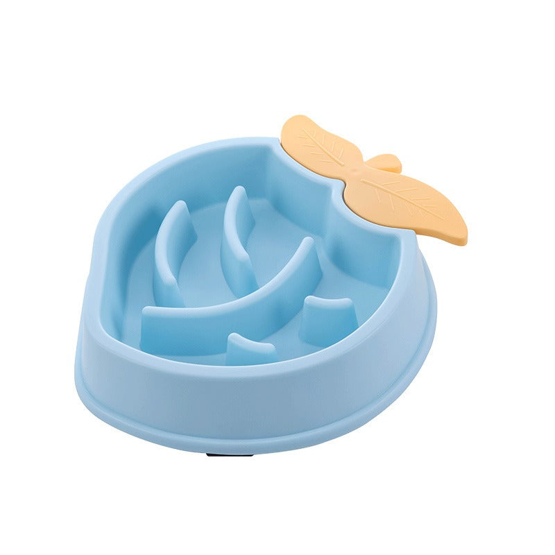 Cute Fruit Design Pet Slow Feeder Bowl – Anti-Gulping & Non-Slip