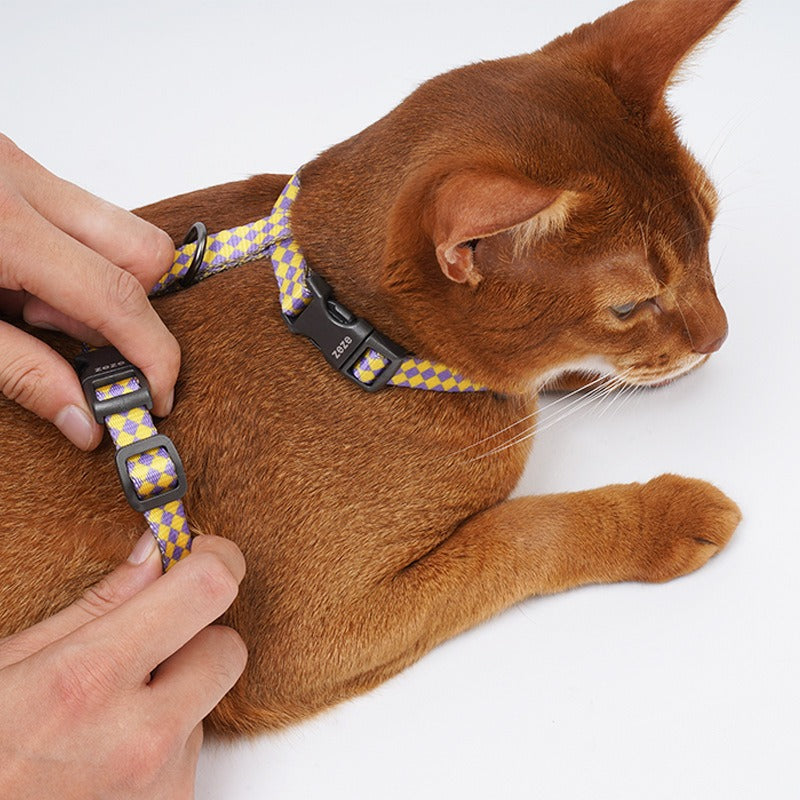 Cat Outdoor Safety Leash – Escape-Proof Adjustable Pet Harness and Leash Set
