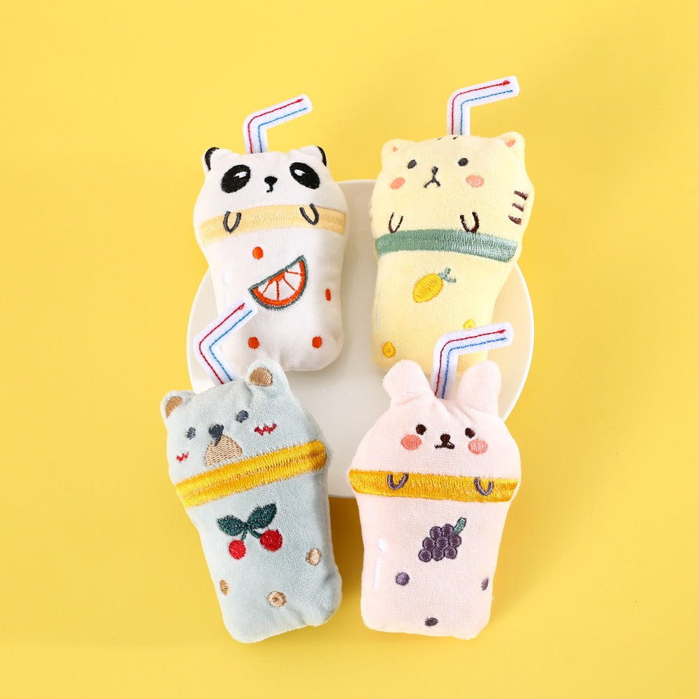 4-Pack Catnip Toys for Cats – Soft Plush Chew Toys for Biting, Kicking, and Interactive Play