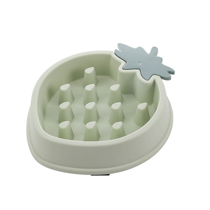 Cute Fruit Design Pet Slow Feeder Bowl – Anti-Gulping & Non-Slip