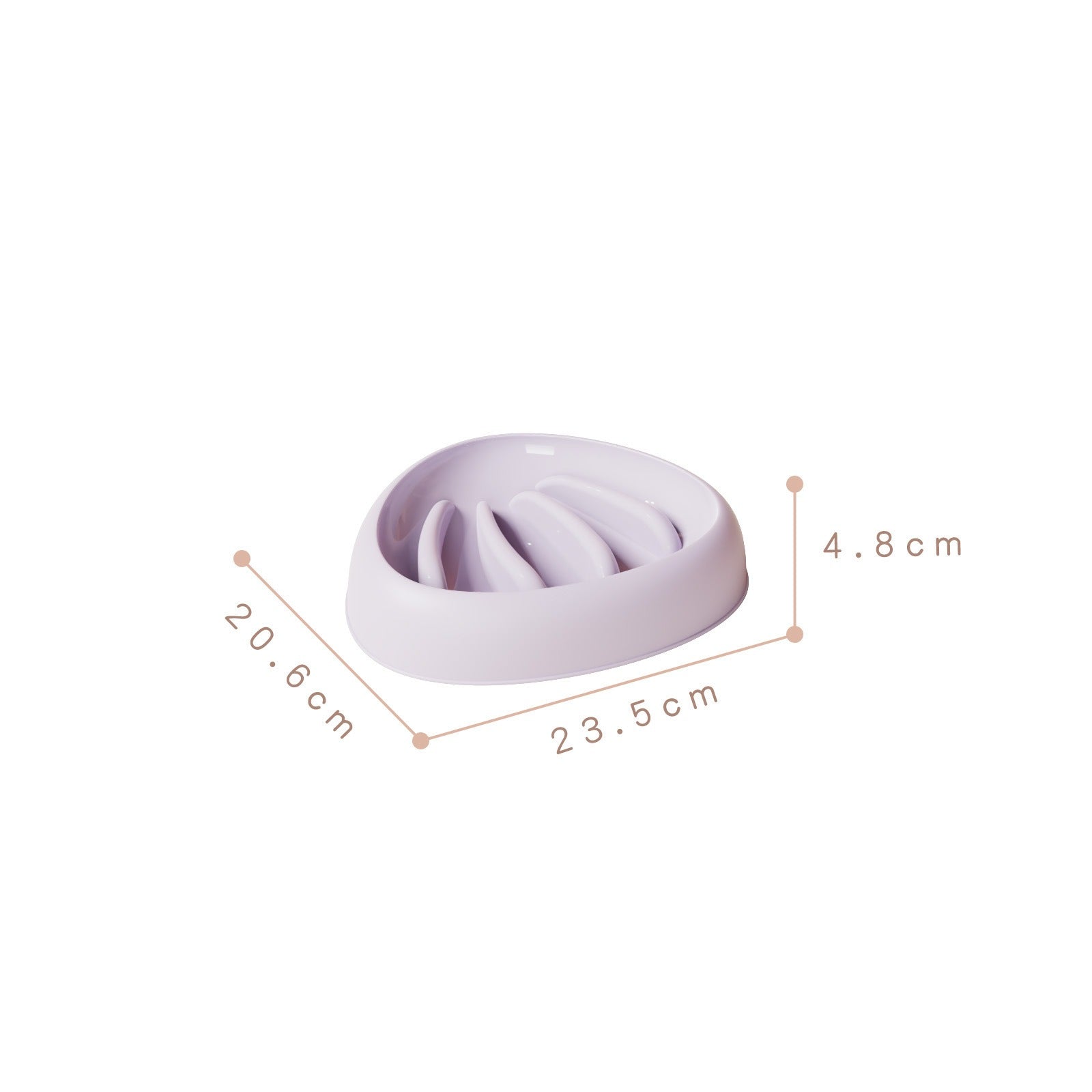 Durable Slow Feeder Bowl for Medium Dogs