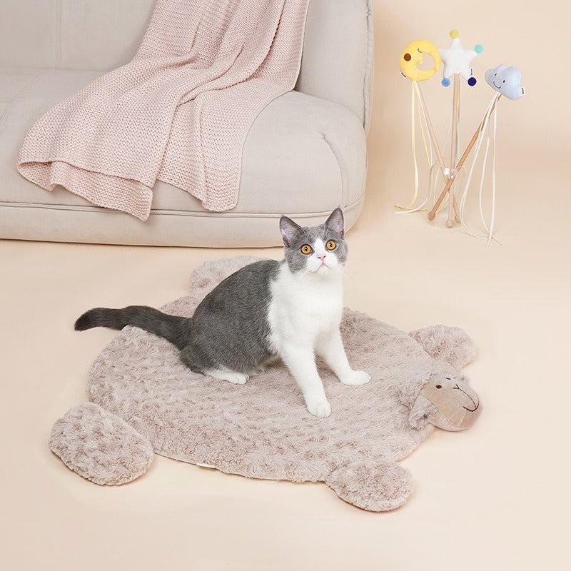 zeze.Calming Sleep Mat for Small Pets& Small Dogs, Anti-Anxiety Bed Pad for Cozy Rest