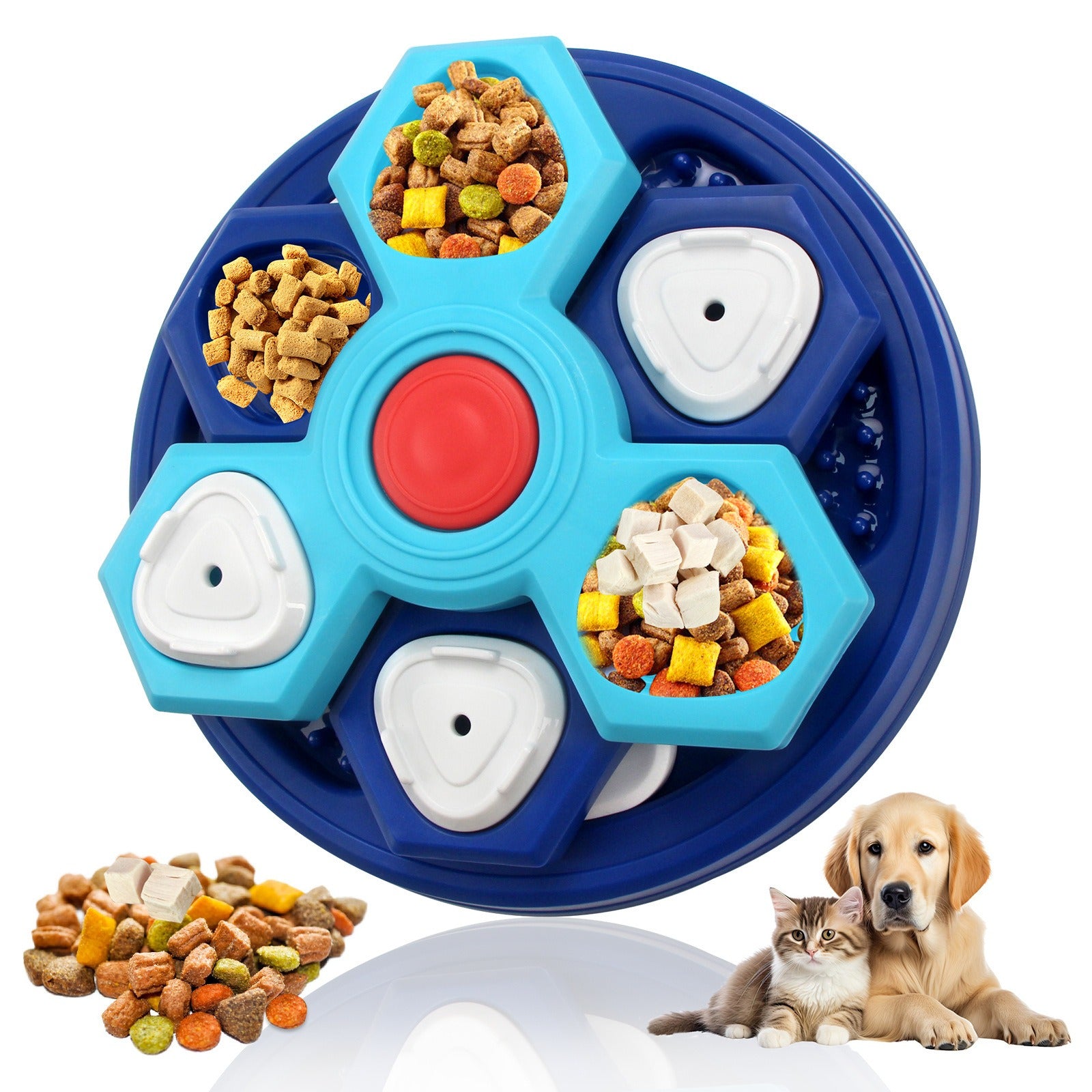 Smart Dog Treat Puzzle Toy – Interactive Food Dispensing Chew Toy for Dogs, IQ Training